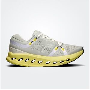 On cloud Gray and Yellow Cloudsurfer 2 Running Shoes 9